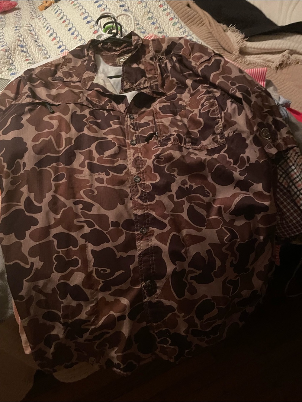Drake Brown Camouflage Button-Down Shirt